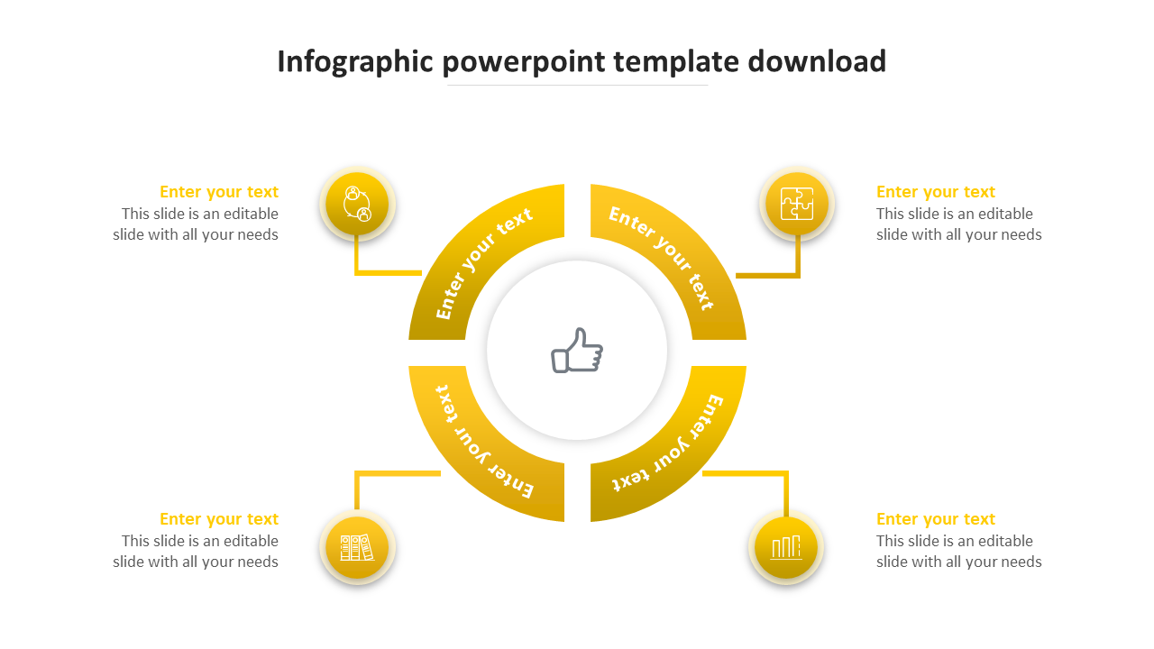 infographic powerpoint template download-yellow